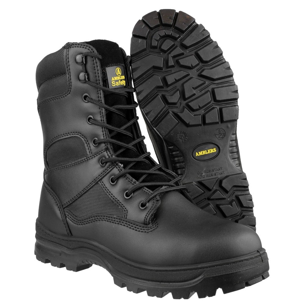 Mens Black Fs008 Hi Leg Safety Boot Amblers Safety Uk