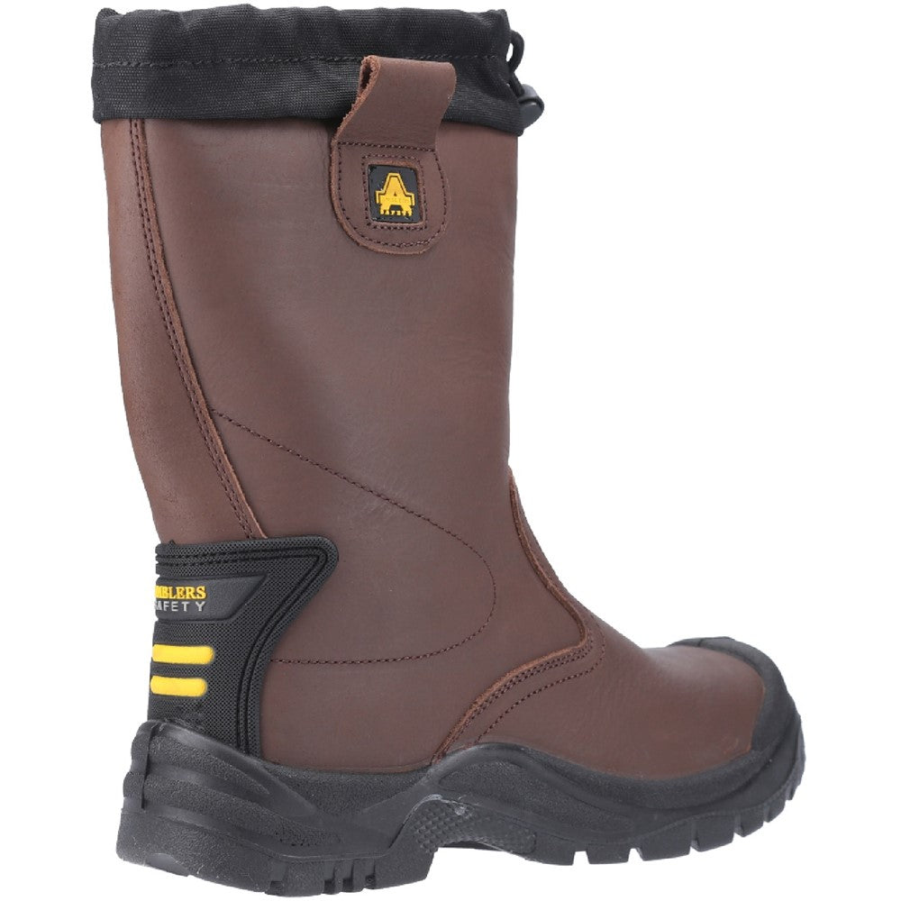 Men s Brown FS245 Antistatic Pull On Safety Rigger Boot