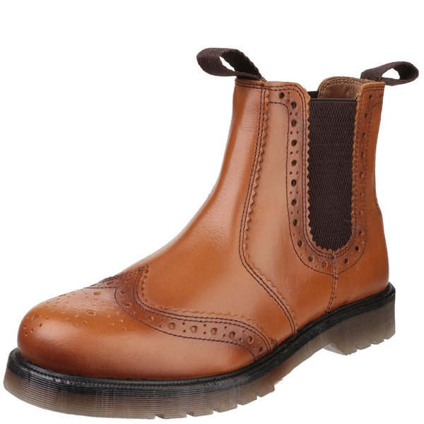 Dalby Pull On Brogue Boots